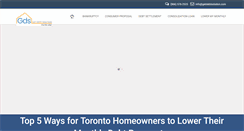Desktop Screenshot of getdebtsolution.com